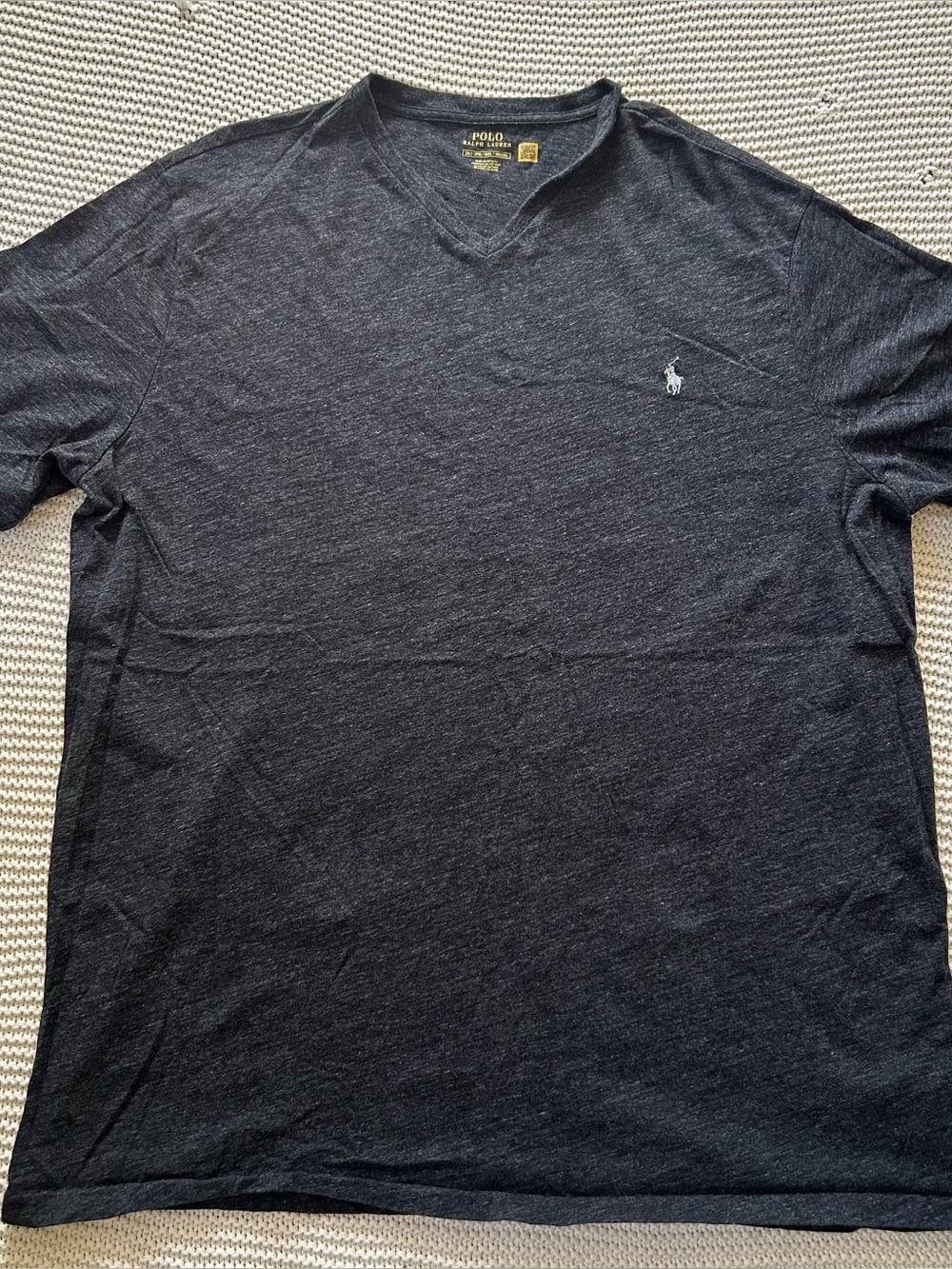 Polo Ralph Lauren 2XL Grey V Neck T-Shirt